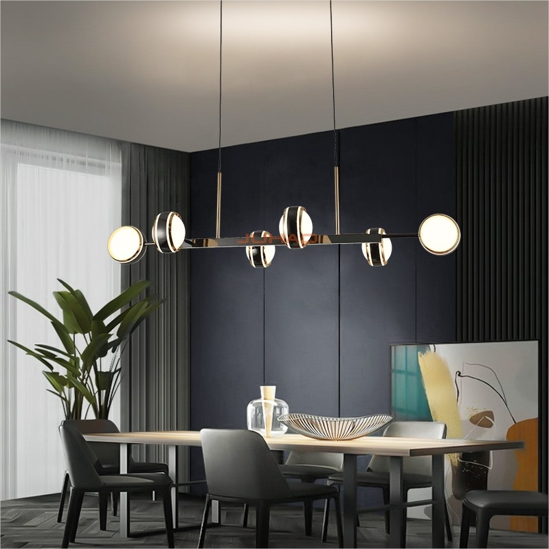 至善V-12723-6L  AI 简约现代铝材亚克力吊灯