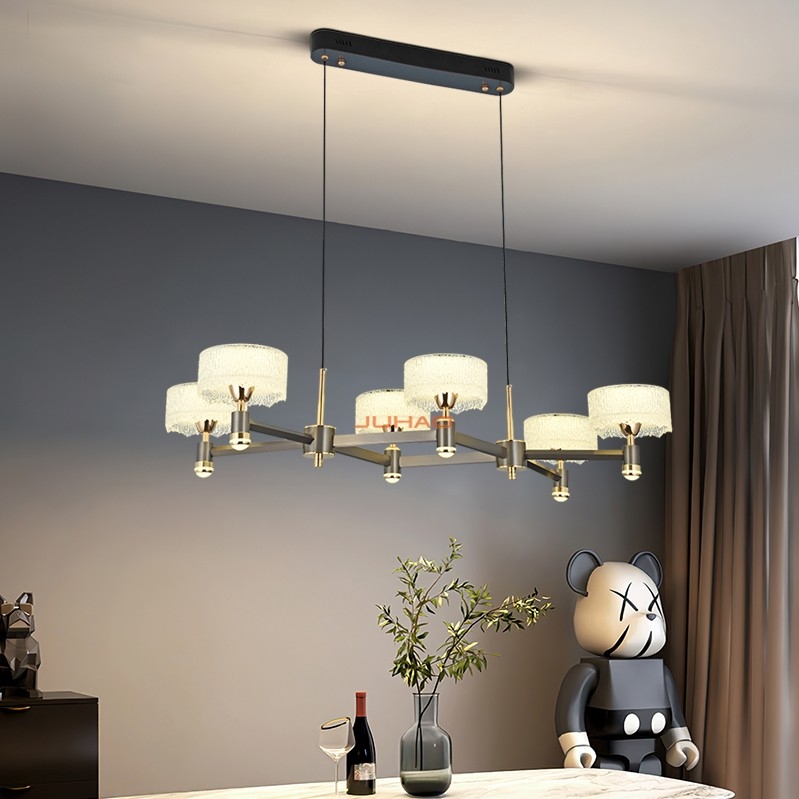 铂雅V-120001-6L简约现代铝材亚克力吊灯